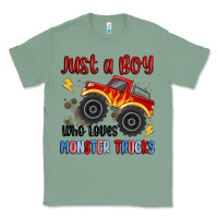 Sage just a boy who loves monster trucks Classic Tee - MaliasSmallBusiness