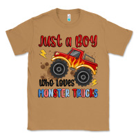 Toasted Coconut just a boy who loves monster trucks Classic Tee - MaliasSmallBusiness
