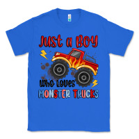True Royal just a boy who loves monster trucks Classic Tee - MaliasSmallBusiness