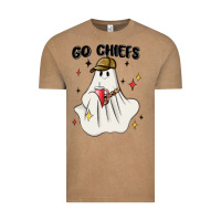 Vintage Coffee go chiefs boujee sports ghost stanley Vintage Tee - MaliasSmallBusiness