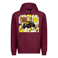 Burgundy softball crusher Premium Hoodie - TumblerDesignByShophia