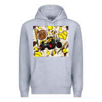 Heather Grey softball crusher Premium Hoodie - TumblerDesignByShophia