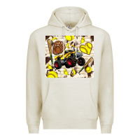 Oatmeal Heather softball crusher Premium Hoodie - TumblerDesignByShophia