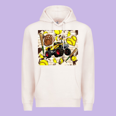 Softball Crusher Premium Hoodie Designed By Tumblerdesignbyshophia