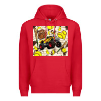 Red softball crusher Premium Hoodie - TumblerDesignByShophia