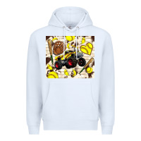 White softball crusher Premium Hoodie - TumblerDesignByShophia