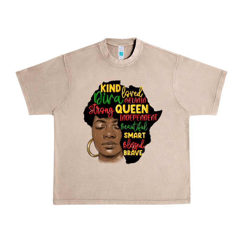Black Woman Africa Silhouette Urban Heavy Tee by MaliasSmallBusiness | Teevron