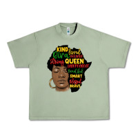 Oil Green black woman africa silhouette Urban Heavy Tee - MaliasSmallBusiness