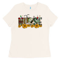 Bone christmas nurse sunflower Ladies Tee - FaDigitalArtStudio