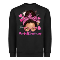 Black small business messy bun Heavyweight Sweatshirt - NancyCooperArtShop