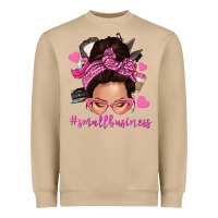 Mushroom small business messy bun Heavyweight Sweatshirt - NancyCooperArtShop