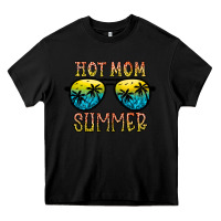 Black hot mom summer Heavy Core Tee - CowhideDigitalArt