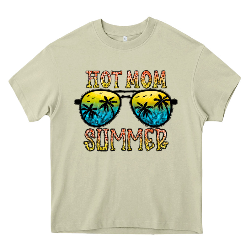 Hot Mom Summer Heavy Core Tee by CowhideDigitalArt | Teevron