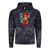Cloud Black Red Christmas long haired Cow Vintage Hoodie - NancyCooperArtShop
