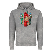 Cloud Rock Red Christmas long haired Cow Vintage Hoodie - NancyCooperArtShop