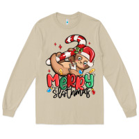 Mushroom merry slothmas Long Sleeve Tee - MaliasSmallBusiness