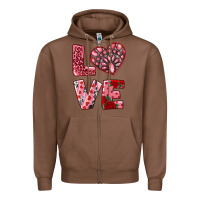 Chestnut love  with pink gemstone Zipper Hoodie - RanaPortraitStore
