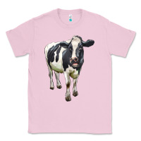 Bubblegum Pink Holstein Bull Classic Tee - LillyAllenDesigns
