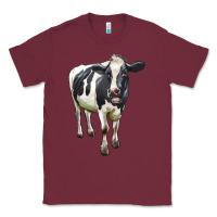 Burgundy Holstein Bull Classic Tee - LillyAllenDesigns