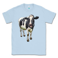 Dusty Blue Holstein Bull Classic Tee - LillyAllenDesigns