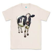 Natural Holstein Bull Classic Tee - LillyAllenDesigns