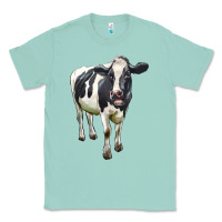 Seafoam Holstein Bull Classic Tee - LillyAllenDesigns