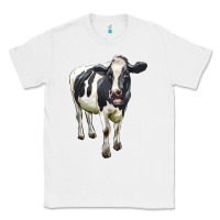 White Holstein Bull Classic Tee - LillyAllenDesigns