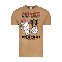 Vintage Camel hot mess always stressed volleyball mama Vintage Tee - MaliasSmallBusiness