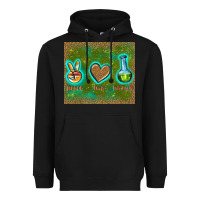 Black peace love lab tech Heavyweight Hoodie - TumblerDesignByShophia