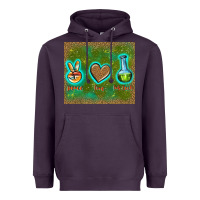 Plum peace love lab tech Heavyweight Hoodie - TumblerDesignByShophia