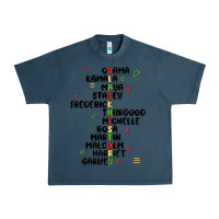 Midnight Navy black history Urban Heavy Tee - MaliasSmallBusiness