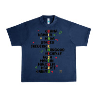 Navy black history Urban Heavy Tee - MaliasSmallBusiness