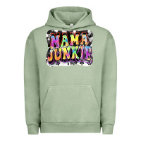 Pigment Oil Green Mama junkie Mother's Day Urban Hoodie - FaDigitalArtStudio