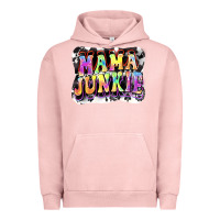 Pigment Salmon Mama junkie Mother's Day Urban Hoodie - FaDigitalArtStudio