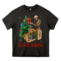 Asphalt Skeleton tis the season Heavy Core Tee - FaDigitalArtStudio