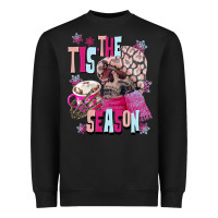 Black tis the season winter skull Heavyweight Sweatshirt - NancyCooperArtShop
