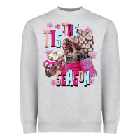 Heather Grey tis the season winter skull Heavyweight Sweatshirt - NancyCooperArtShop