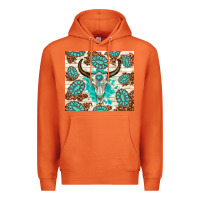 Carrot gemstone bull skull leopard Premium Hoodie - TumblerDesignByShophia