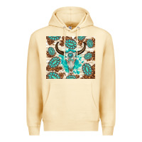 Pina Colada gemstone bull skull leopard Premium Hoodie - TumblerDesignByShophia