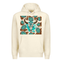Sandshell gemstone bull skull leopard Premium Hoodie - TumblerDesignByShophia