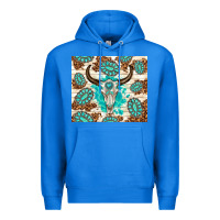 True Royal gemstone bull skull leopard Premium Hoodie - TumblerDesignByShophia