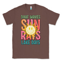 Chestnut boat waves sun rays lake days Classic Tee - JahusDesignShop