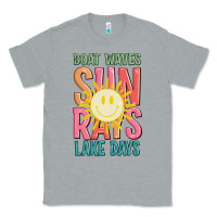 Heather Grey boat waves sun rays lake days Classic Tee - JahusDesignShop