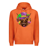 Carrot highland cow mardi gras Premium Hoodie - JahusDesignShop