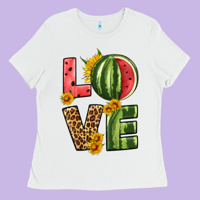 Love Watermelon Ladies Tee Designed By Hra Design Shop