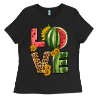 Black love watermelon Ladies Tee - HRA Design Shop