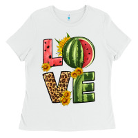 White love watermelon Ladies Tee - HRA Design Shop