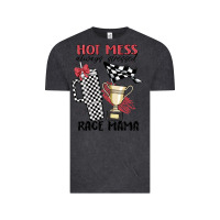 Vintage Black hot mess always stressed race mama Vintage Tee - MaliasSmallBusiness