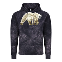 Cloud Black Polar Bear Vintage Hoodie - LillyAllenDesigns