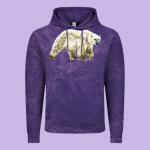 Polar Bear Vintage Hoodie Designed By Lillyallendesigns